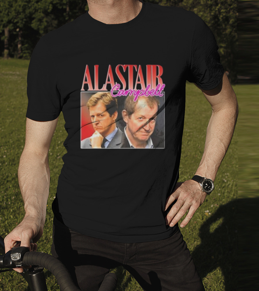 Alastair Campbell Retro Bold Portrait Duo T-Shirt