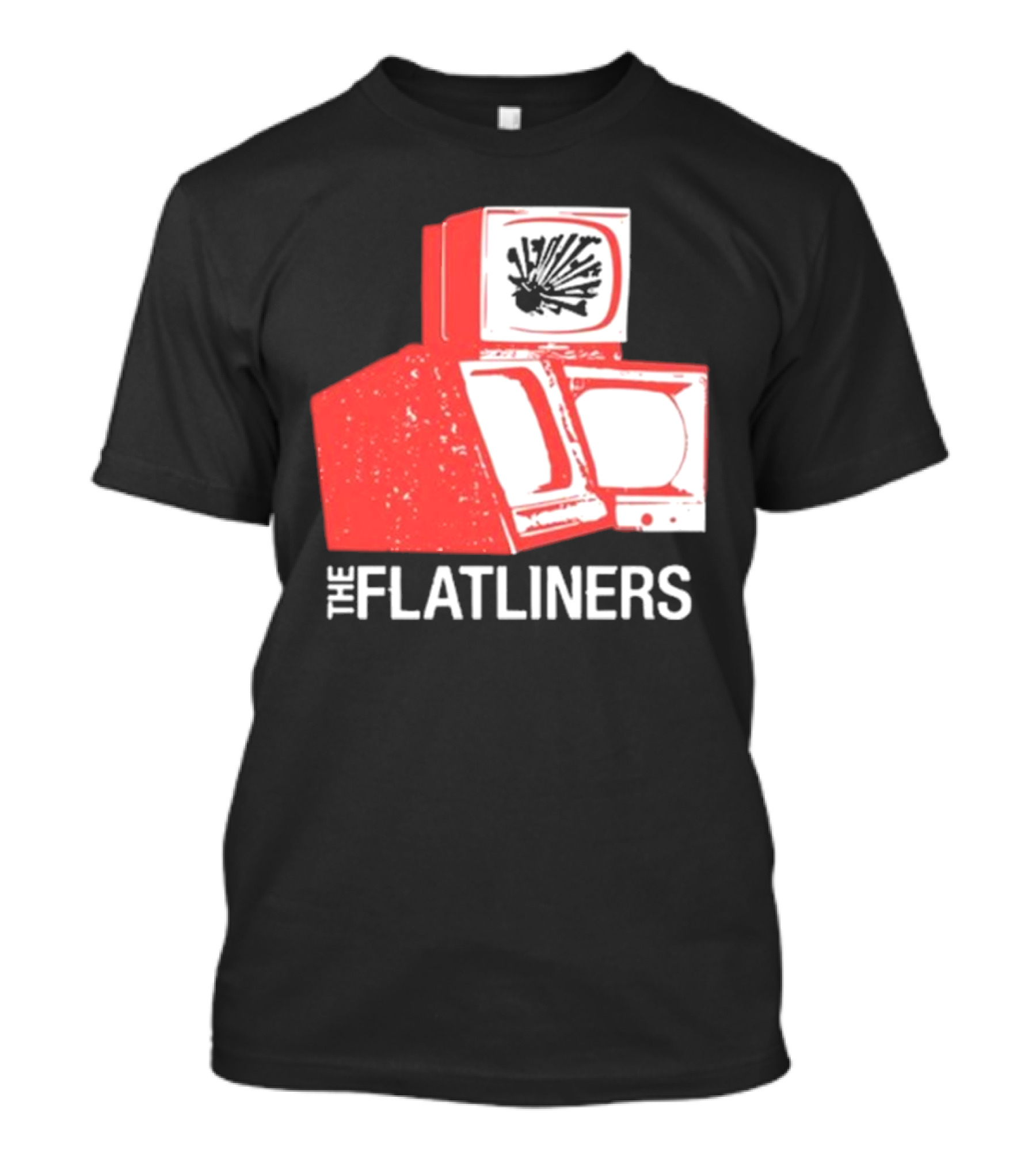 The Flatliners Stacked Static Television Screens T-Shirt