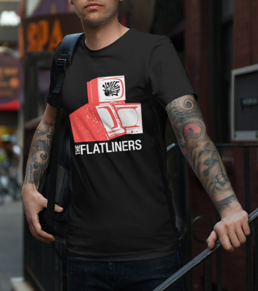 The Flatliners Stacked Static Television Screens T-Shirt