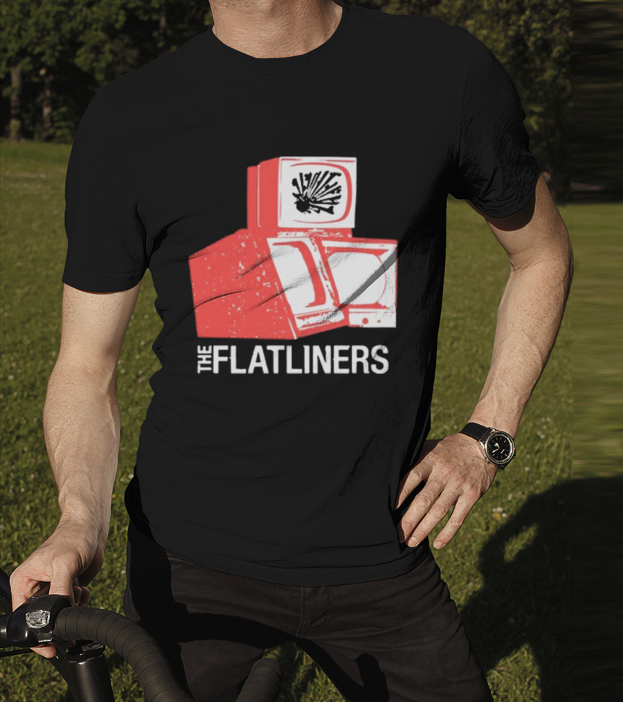 The Flatliners Stacked Static Television Screens T-Shirt