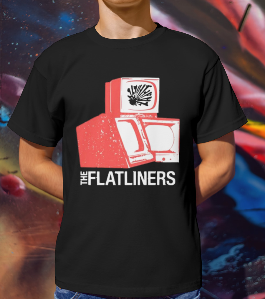 The Flatliners Stacked Static Television Screens T-Shirt
