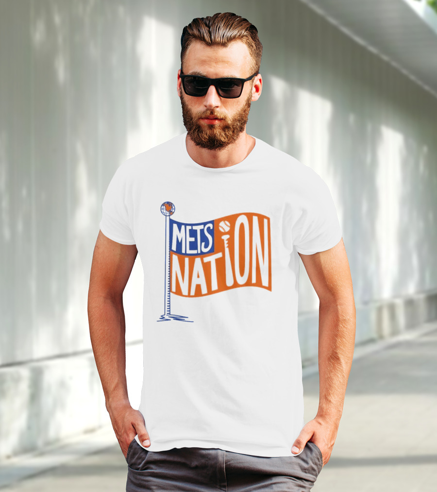Mets Nation Flag New York Mets Baseball Team T-Shirt