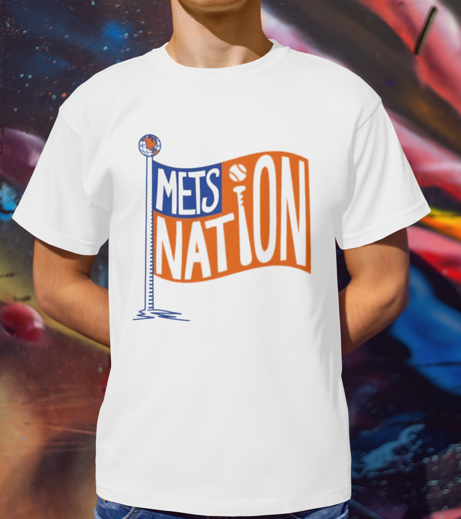 Mets Nation Flag New York Mets Baseball Team T-Shirt