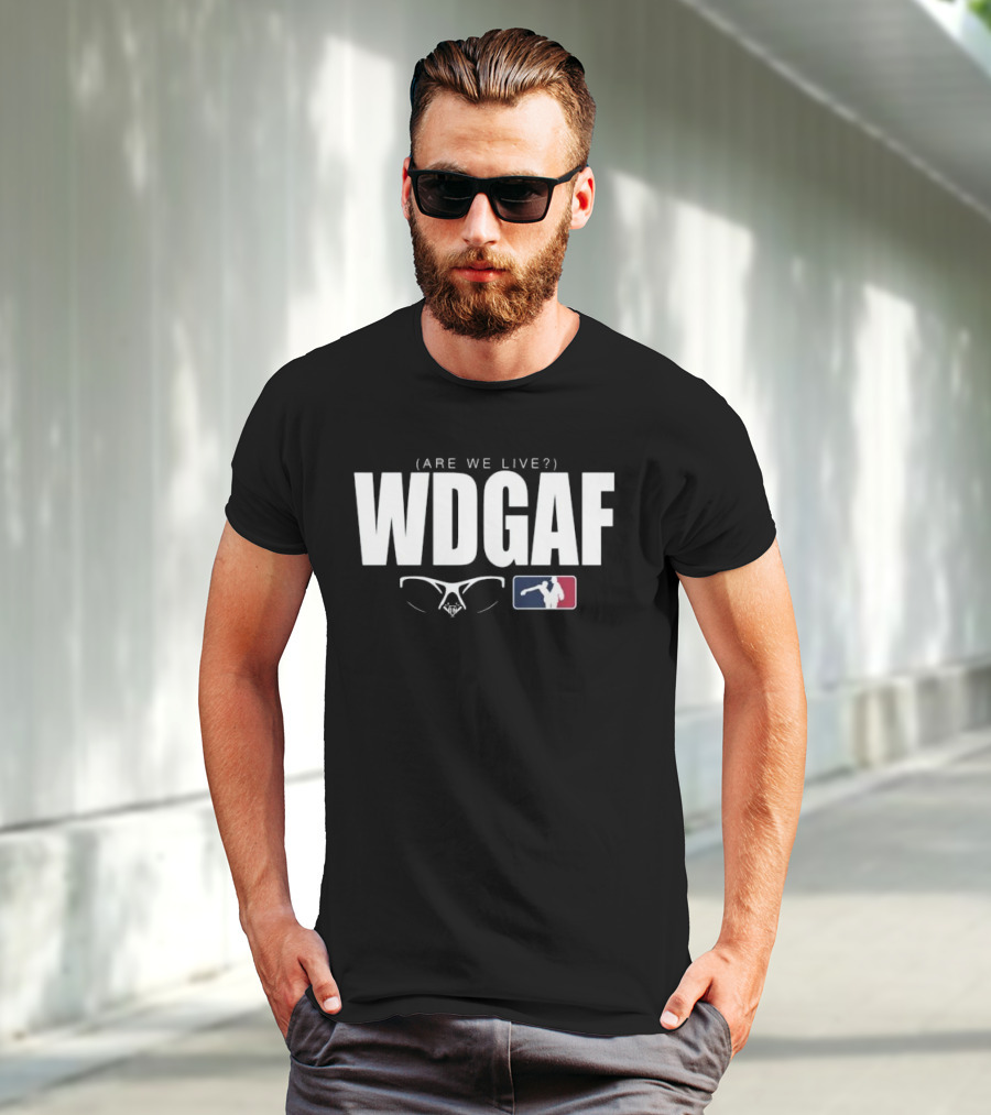 WDGAF Are We Live Los Angeles Dodgers Midstream MLB T-Shirt