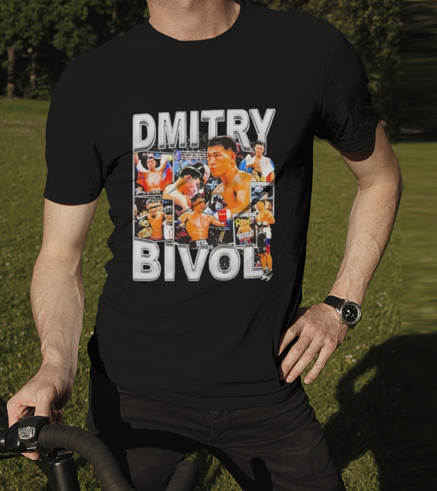 Dmitry Bivol Boxing Champion Vintage Collage T-Shirt