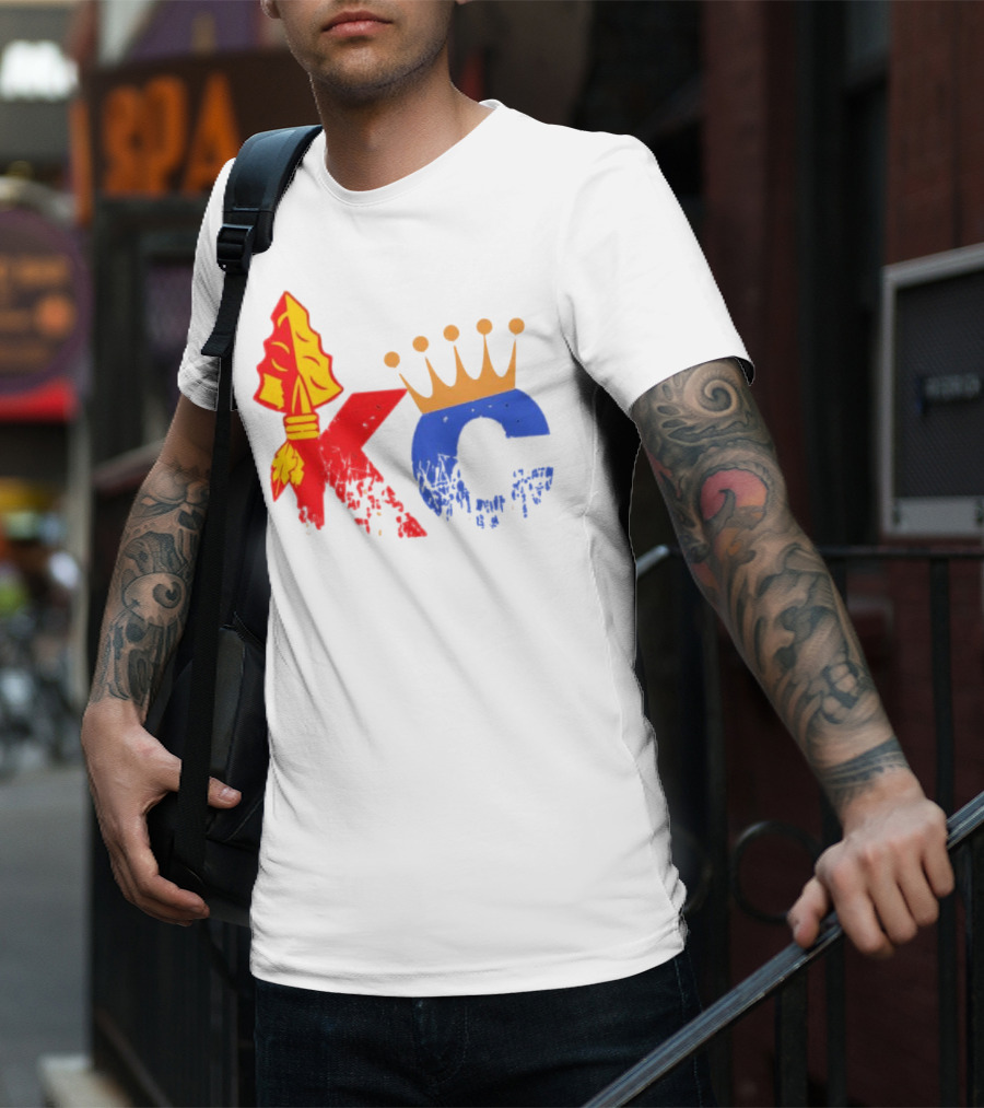 Kansas City Chiefs Arrowhead And Royals Crown KC Combo T-Shirt