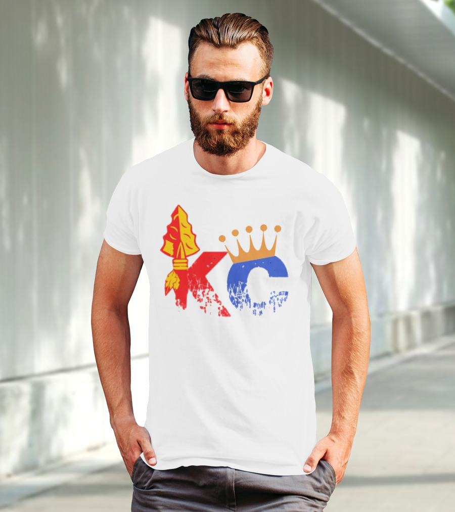 Kansas City Chiefs Arrowhead And Royals Crown KC Combo T-Shirt