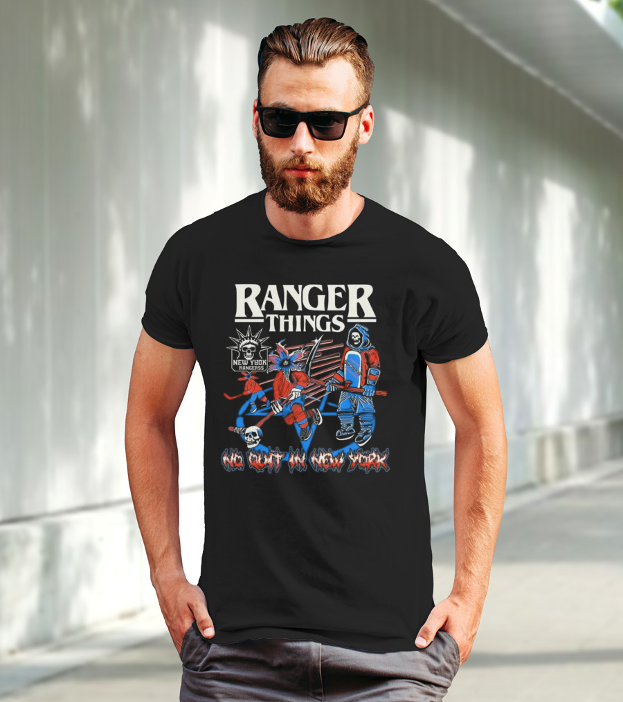 Ranger Things New York Rangers No Quit In New York Hockey T-Shirt