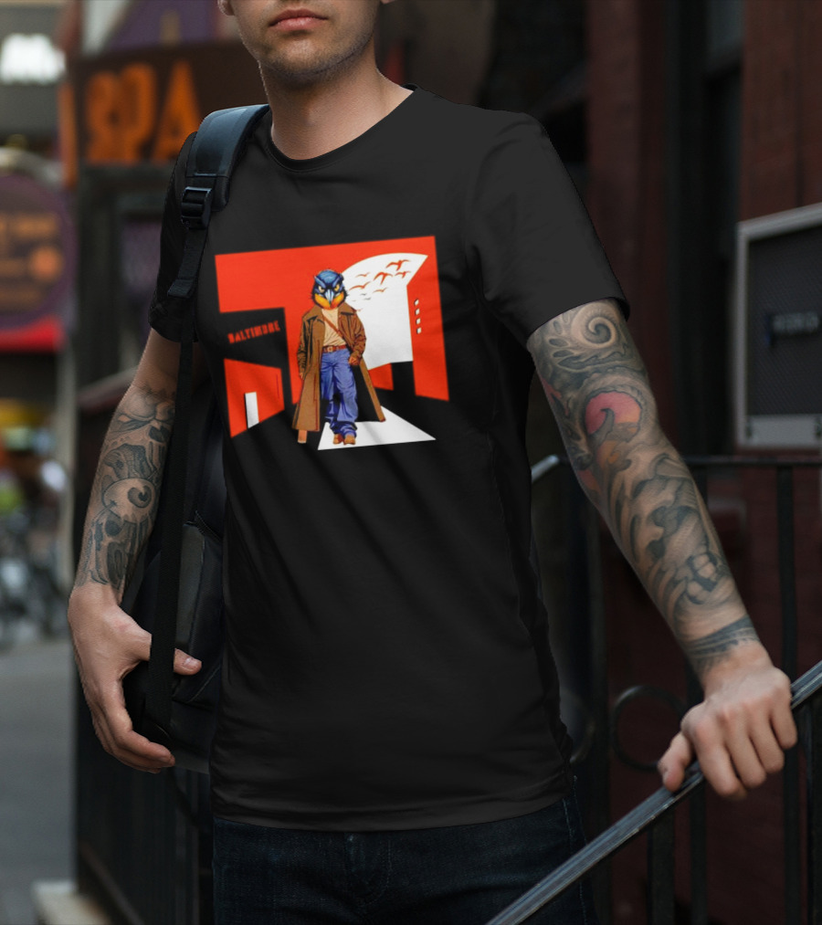 Baltimore Orioles The Wire Parody Owl T-Shirt