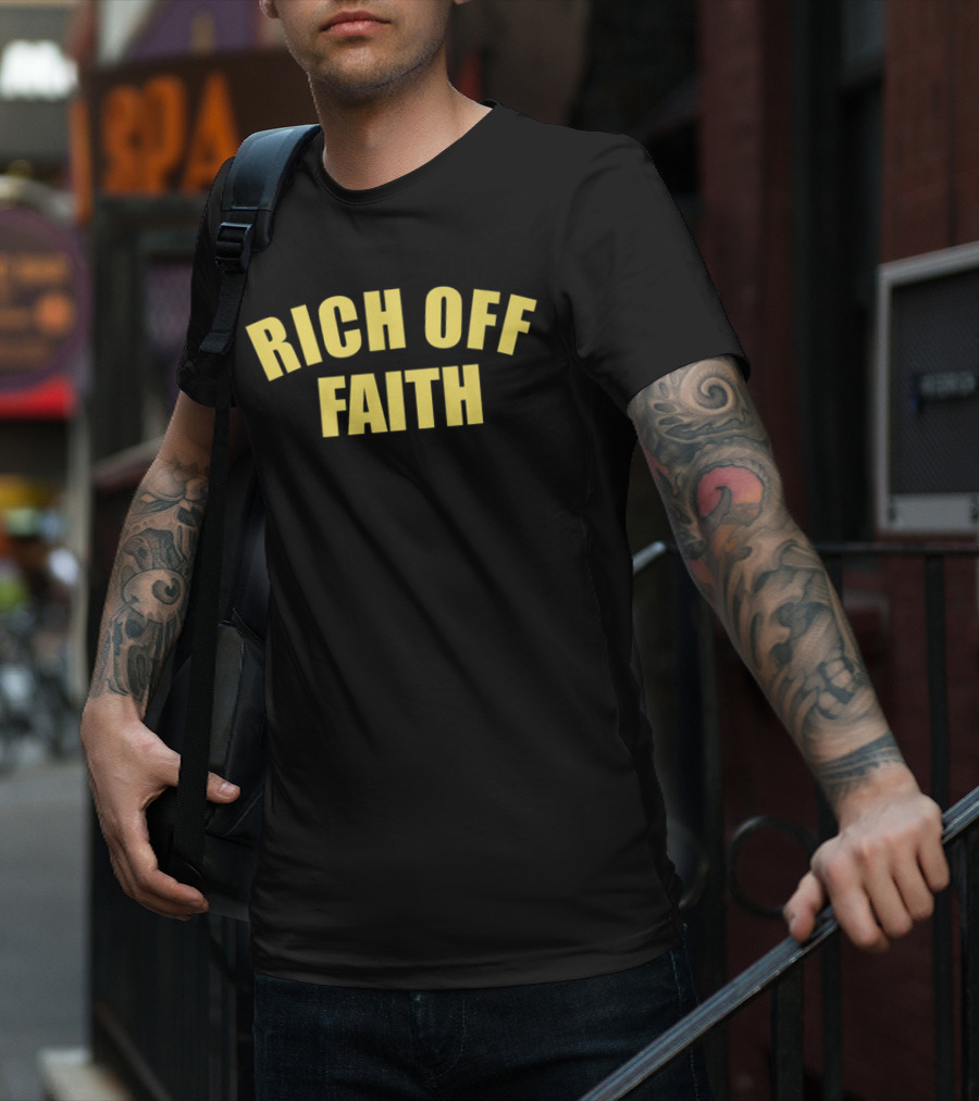 Rich Off Faith Yellow T-Shirt