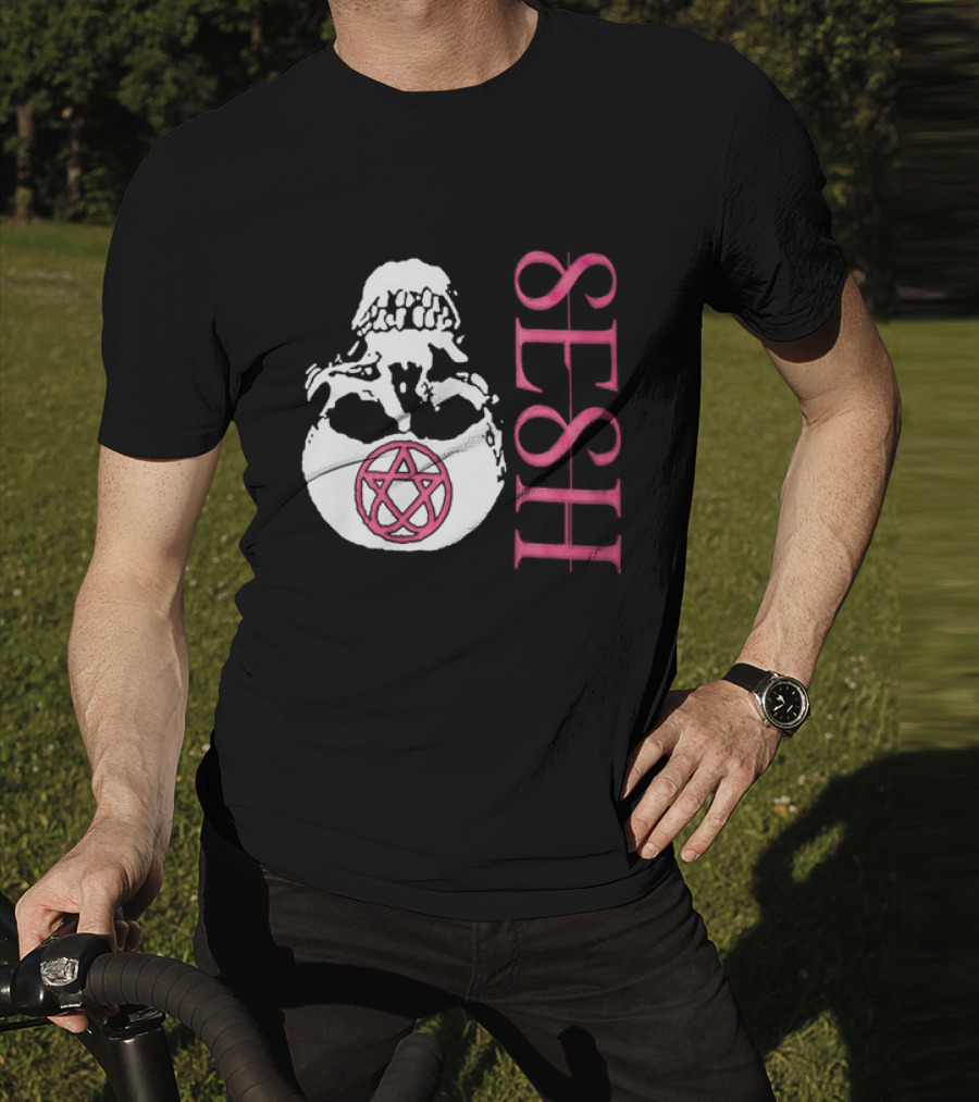 Teamsesh Merch Seshagram Skull Pentacle SESH T-Shirt