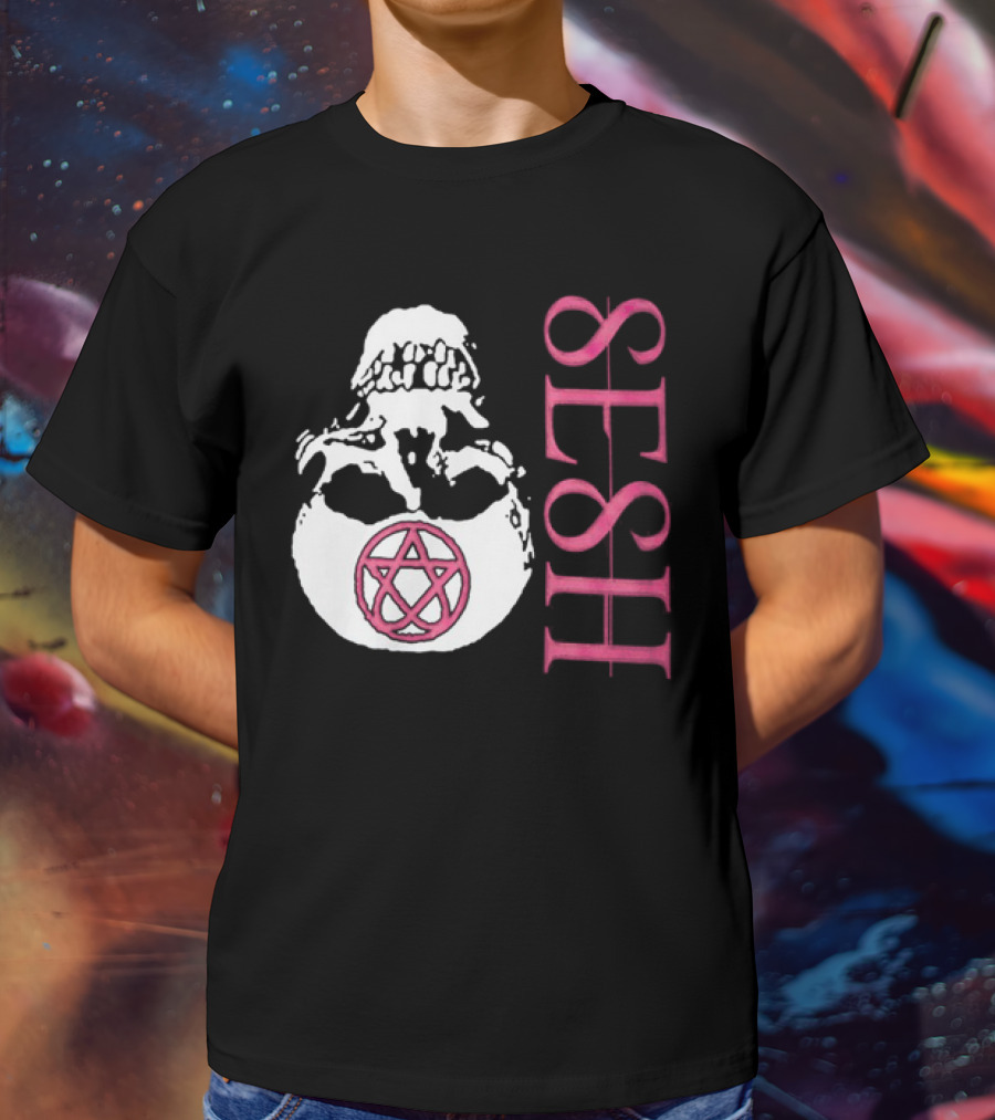 Teamsesh Merch Seshagram Skull Pentacle SESH T-Shirt