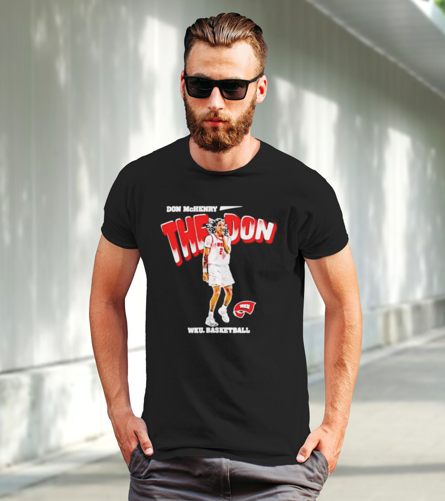 Don McHenry The Don WKU Basketball Western Kentucky Hilltoppers Player Cartoon T-Shirt