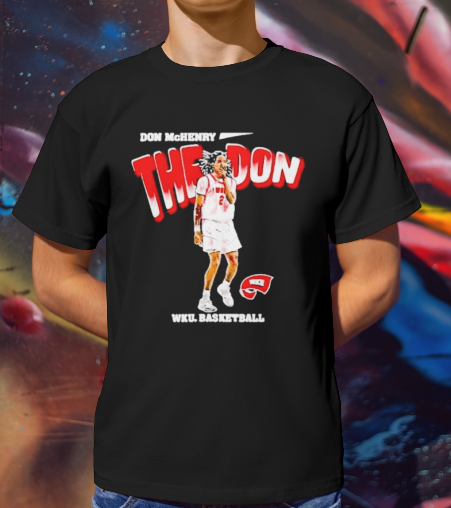 Don McHenry The Don WKU Basketball Western Kentucky Hilltoppers Player Cartoon T-Shirt