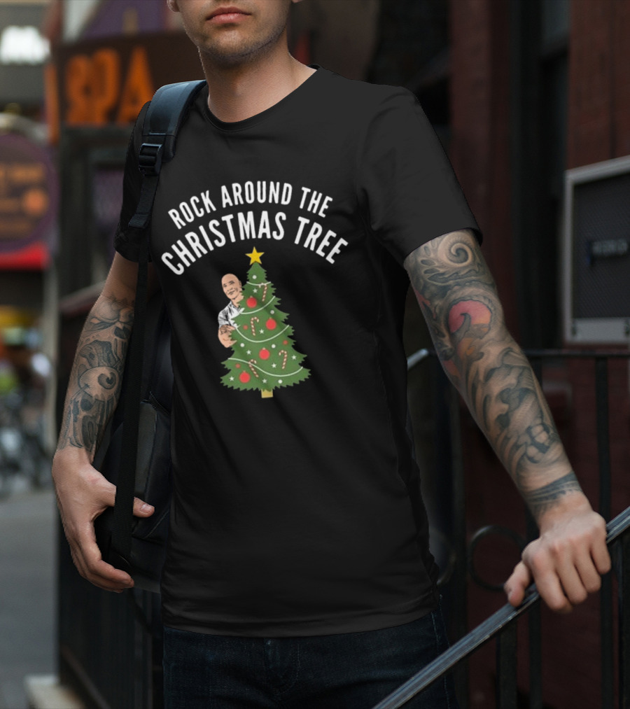 Rock Around The Christmas Tree Merry Christmas T-Shirt