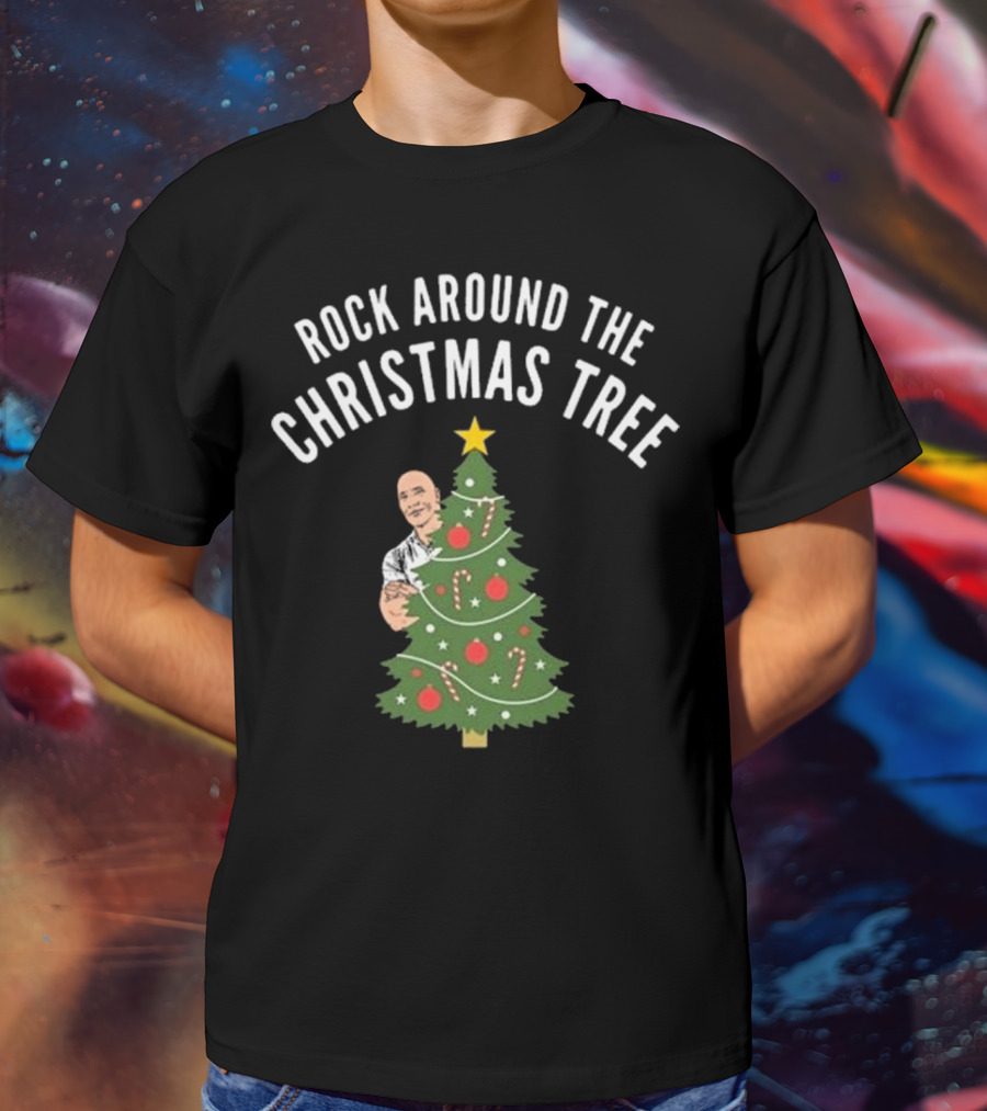 Rock Around The Christmas Tree Merry Christmas T-Shirt
