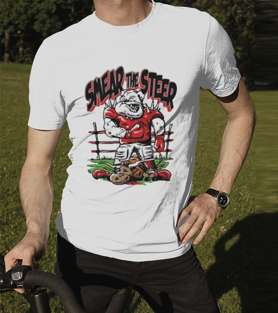 Georgia Bulldog Smear The Steer T-Shirt