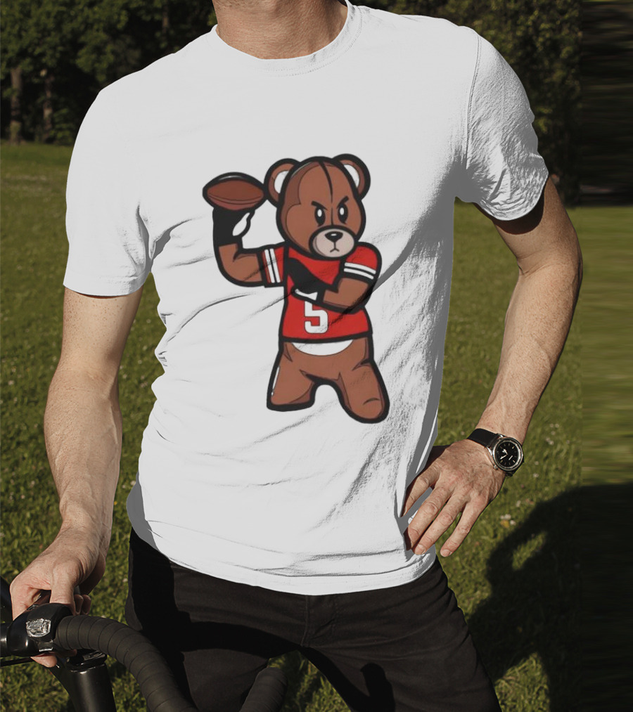Louisville Teddy Bear Football Player Cartoon T-Shirt