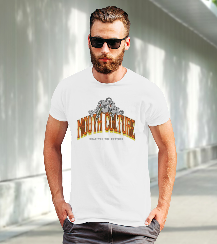 Mouth Culture Whatever The Weather Bulldog T-Shirt