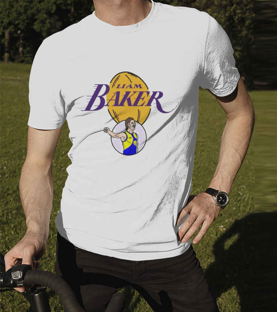 Liam Baker West Coast Eagles Australian Rules Football Themed T-Shirt