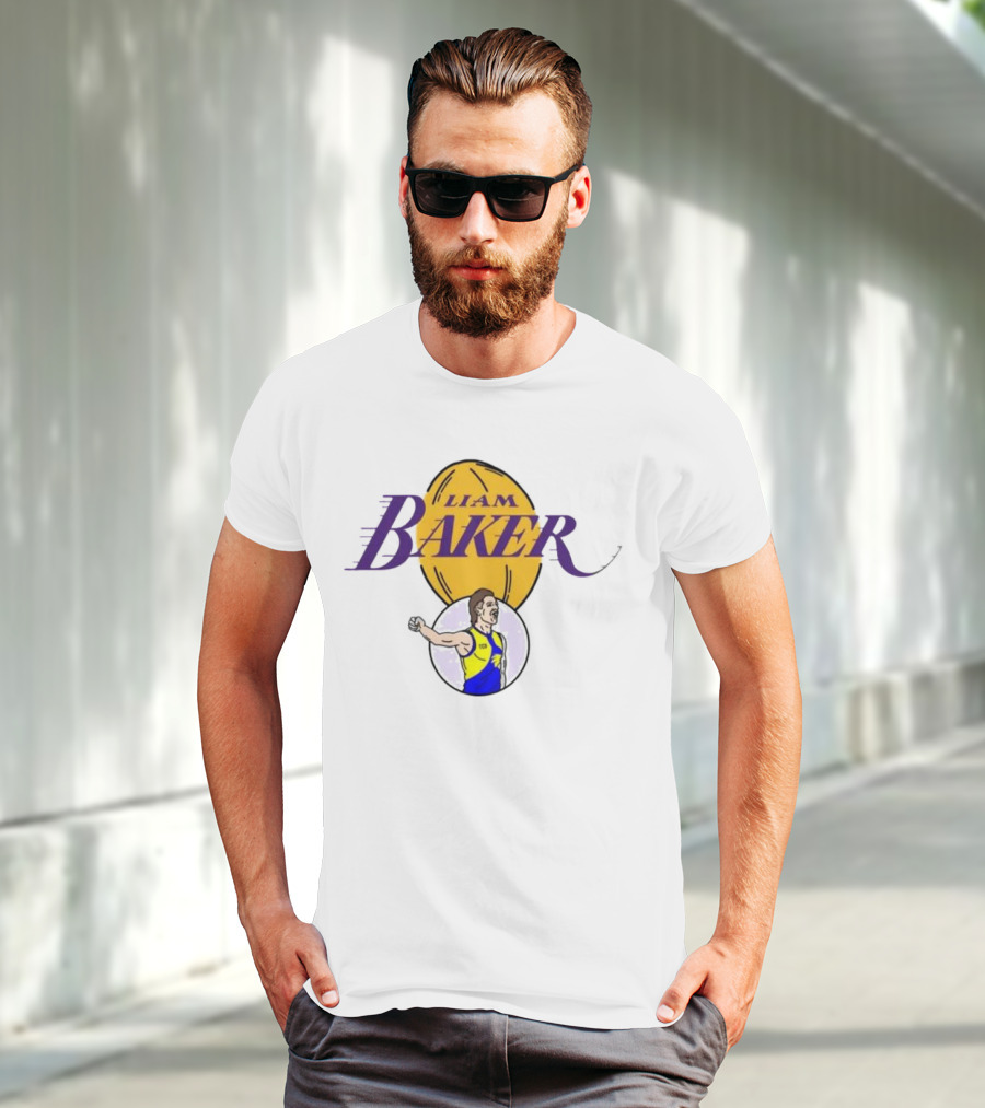 Liam Baker West Coast Eagles Australian Rules Football Themed T-Shirt