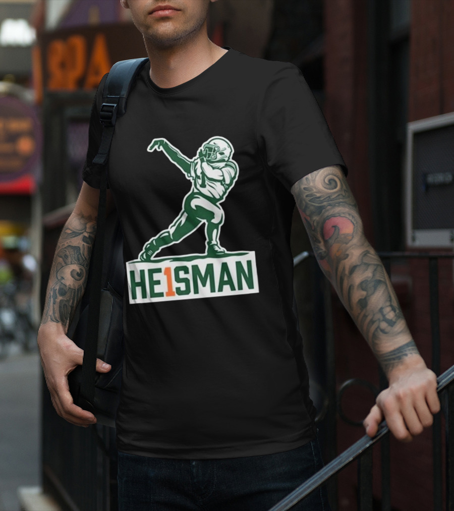 Cam HE1SMAN Football Heisman Pose T-Shirt