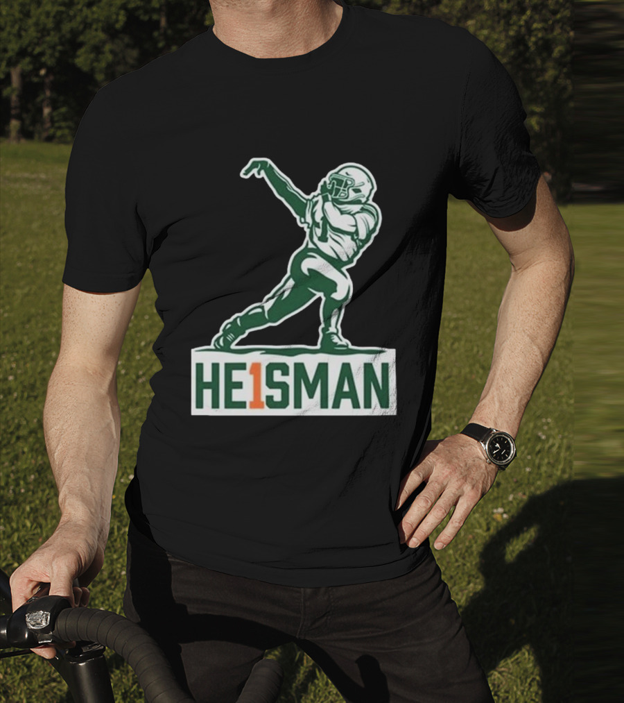 Cam HE1SMAN Football Heisman Pose T-Shirt