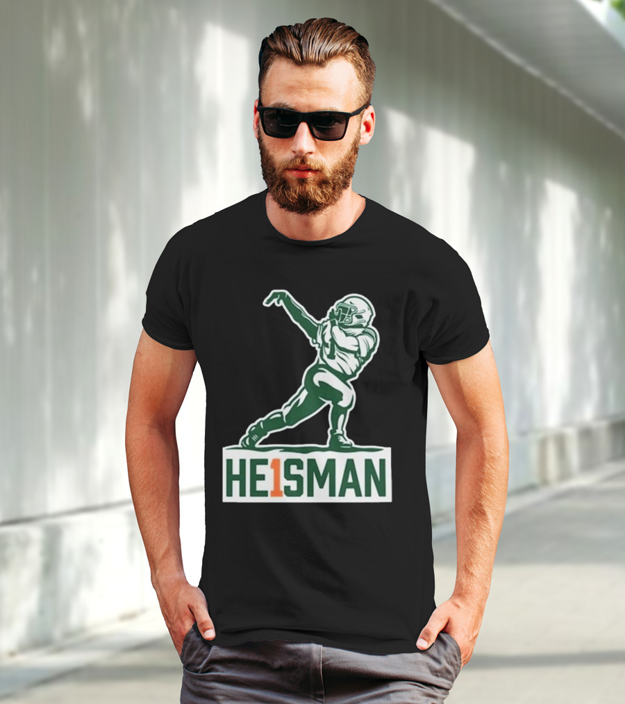 Cam HE1SMAN Football Heisman Pose T-Shirt