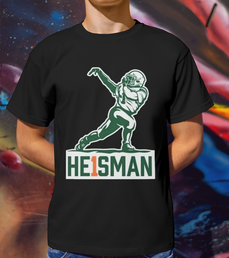 Cam HE1SMAN Football Heisman Pose T-Shirt