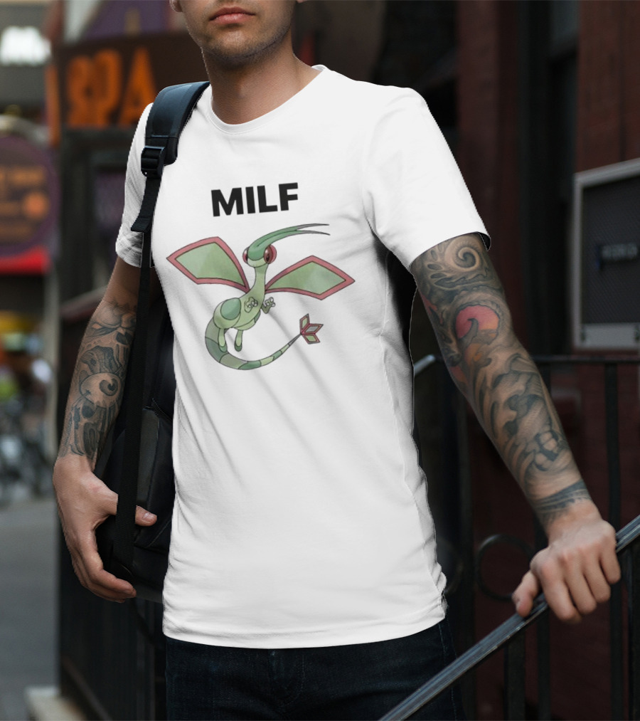 MILF Man I Love Flygon Pokémon Fan Humor T-Shirt