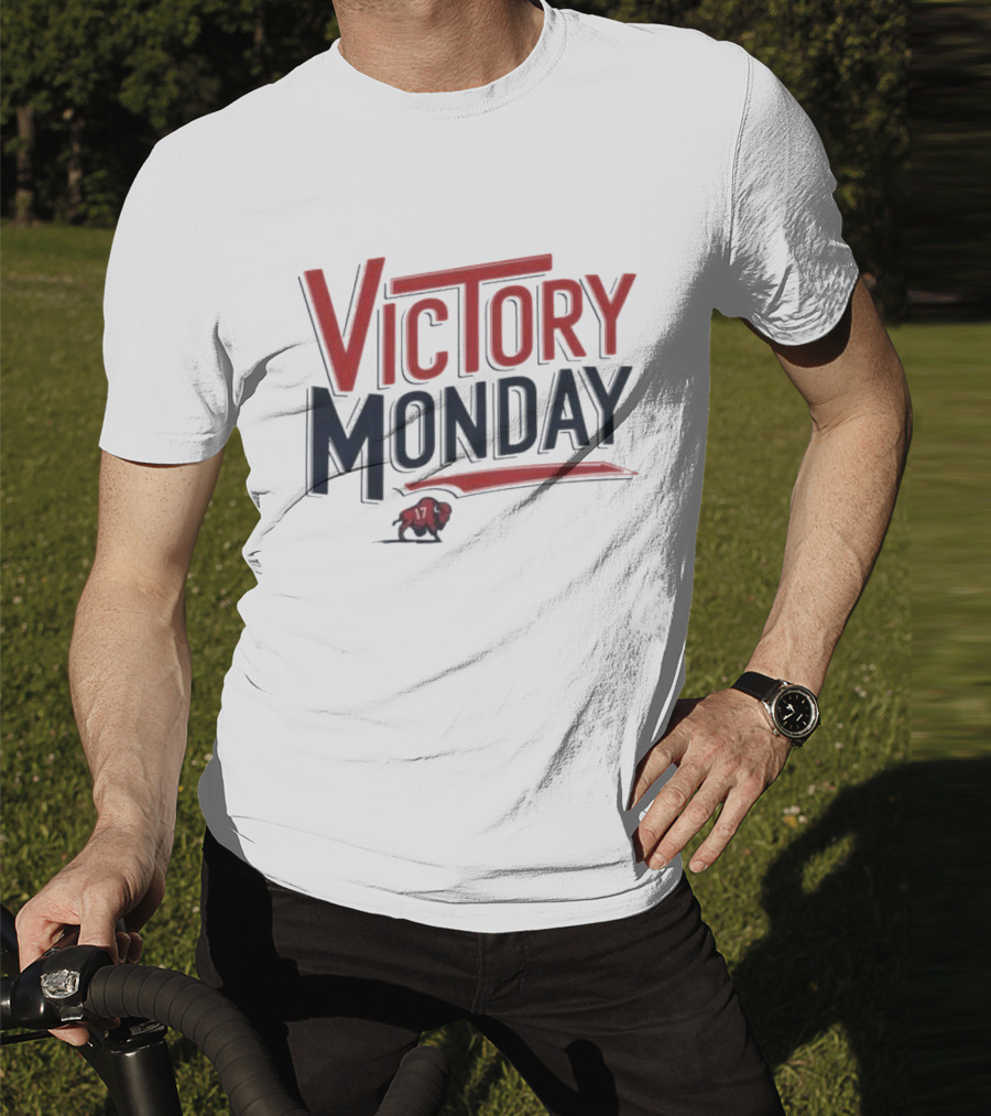 Victory Monday Buffalo Bills Josh Allen 17 Buffalo Football T-Shirt