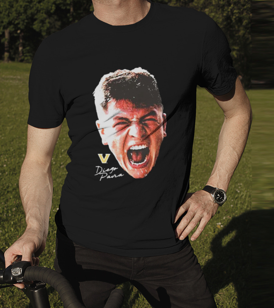 Diego Pavia Vanderbilt Commodores Signature Swag Head T-Shirt