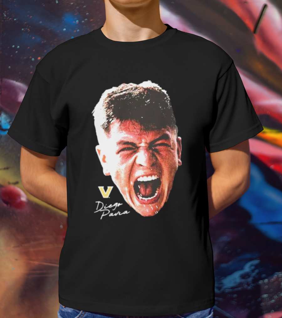 Diego Pavia Vanderbilt Commodores Signature Swag Head T-Shirt