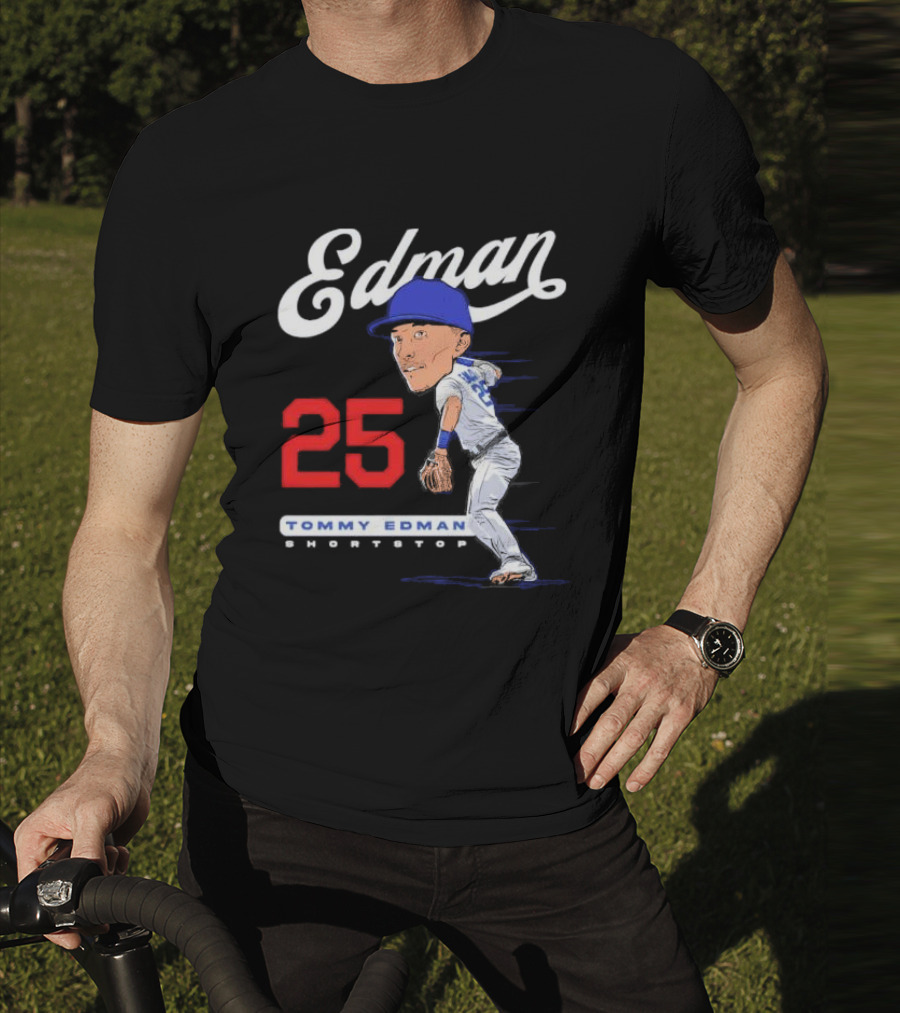 Edman 25 Tommy Edman Shortstop Cartoon T-Shirt