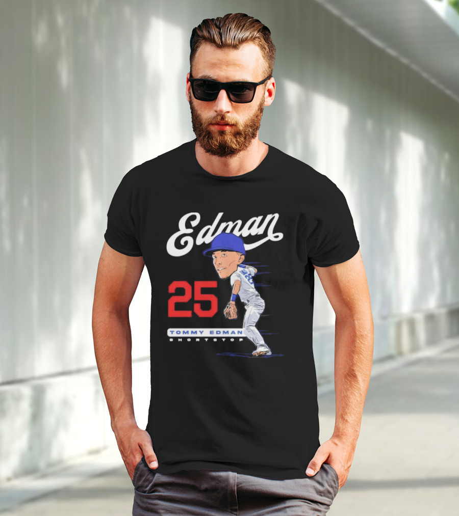 Edman 25 Tommy Edman Shortstop Cartoon T-Shirt