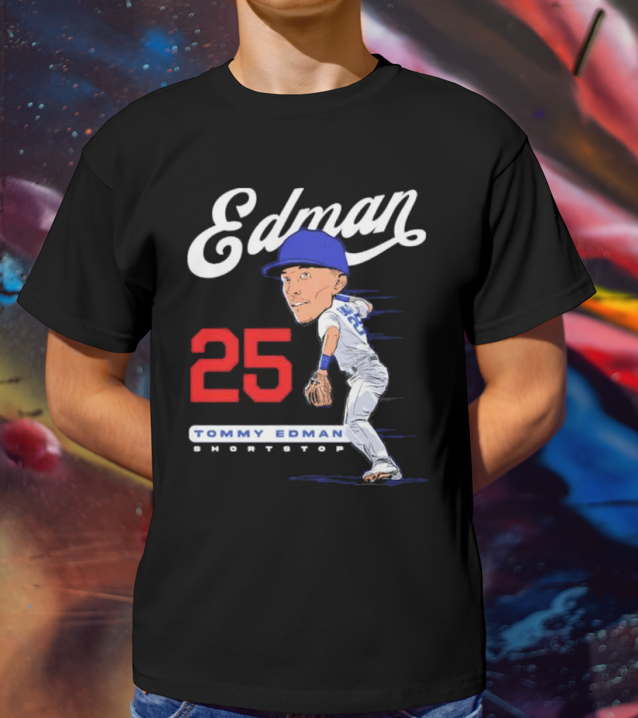 Edman 25 Tommy Edman Shortstop Cartoon T-Shirt