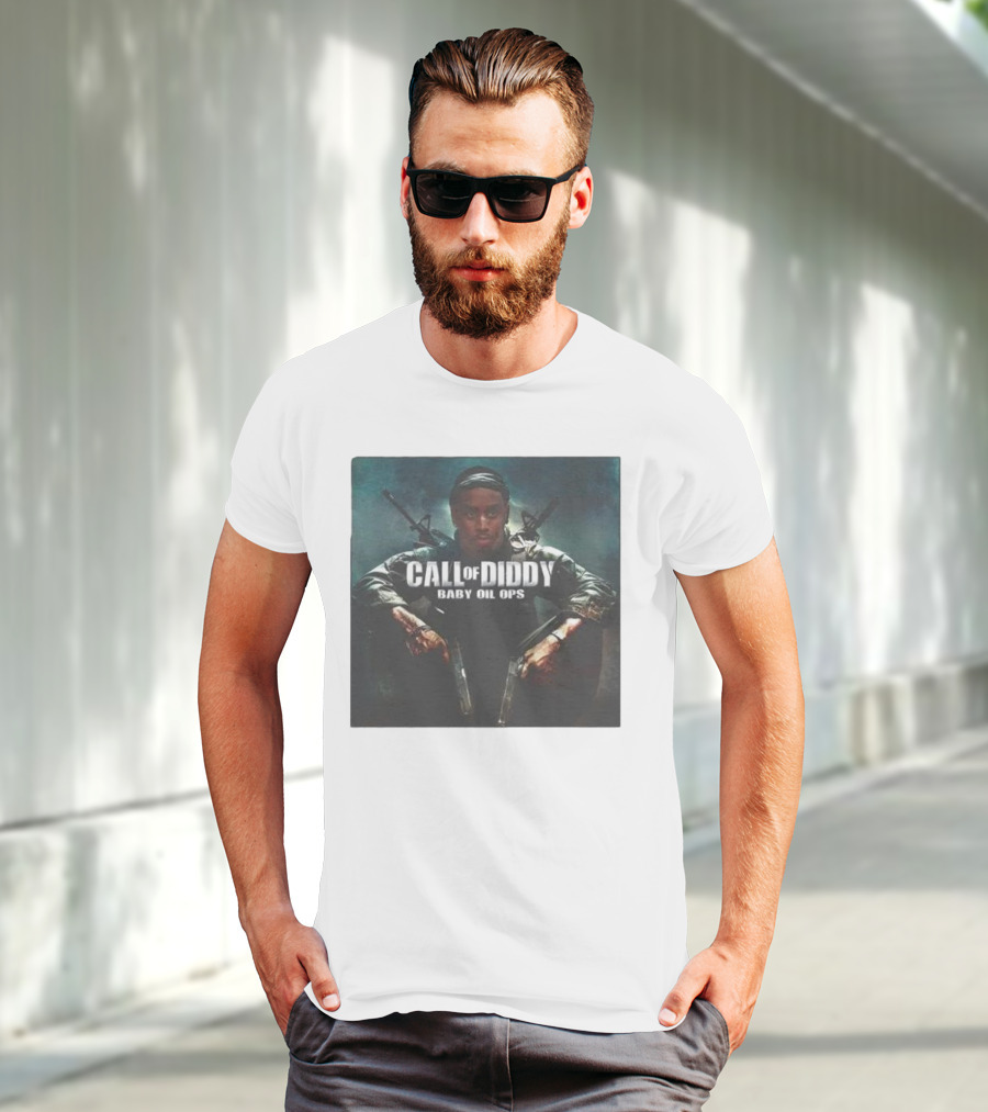 Call Of Diddy Baby Oil Ops Parody Game Soldier Image T-Shirt