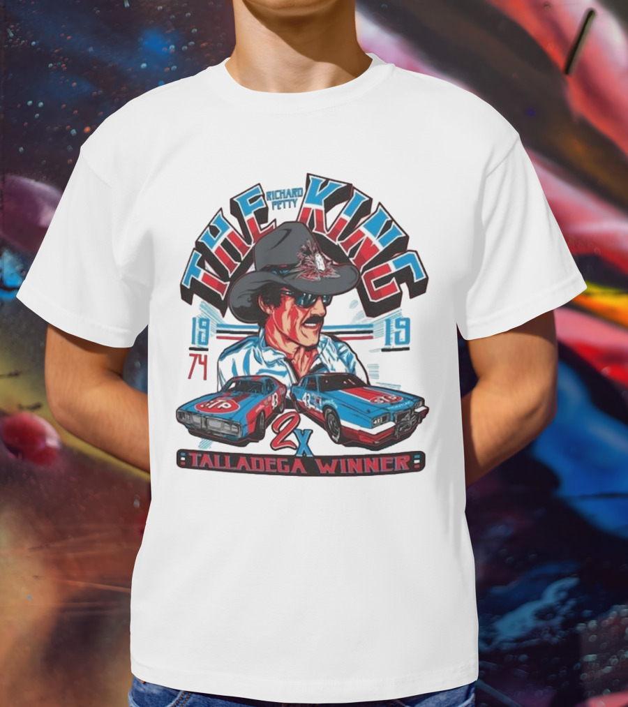 Richard Petty The King 2x Talladega Winner 1974 1979 T-Shirt