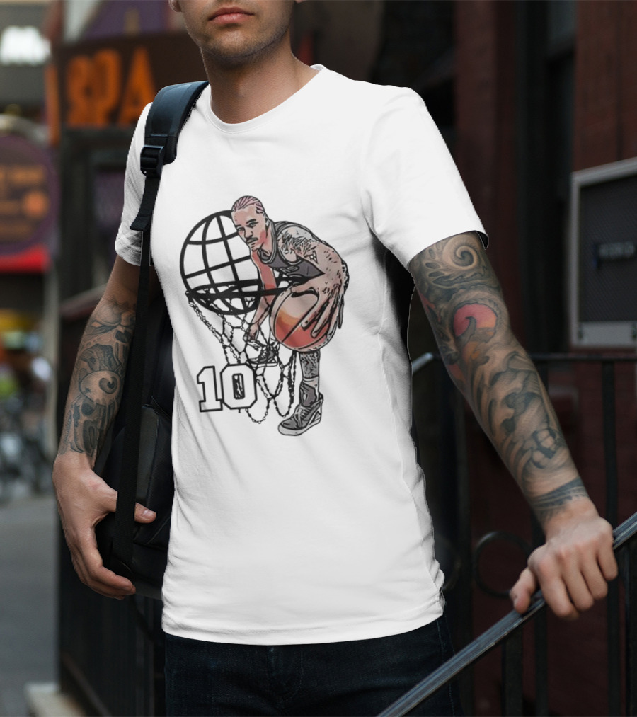 Jeremy Sochan San Antonio Spurs Basketball Geobasket Number 10 T-Shirt