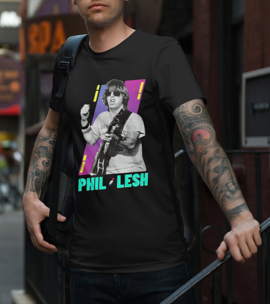 Phil Lesh Colorful Retro Style Grateful Dead Bassist Image T-Shirt