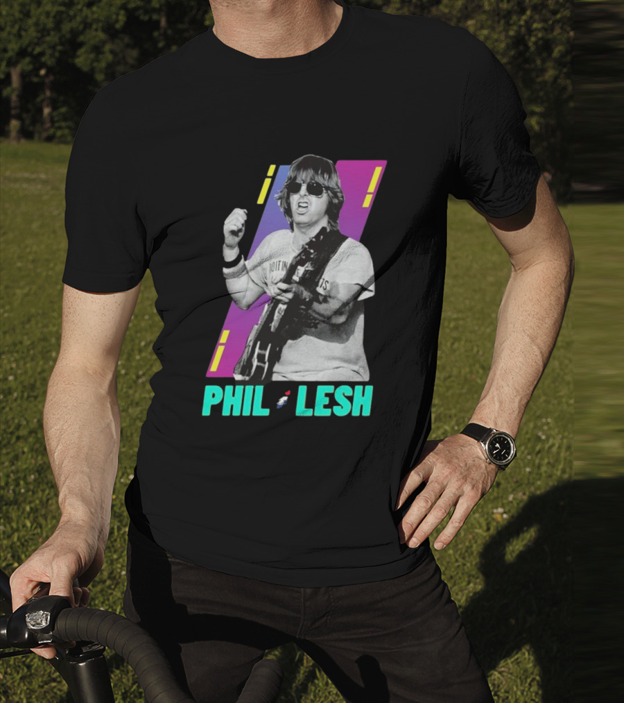 Phil Lesh Colorful Retro Style Grateful Dead Bassist Image T-Shirt
