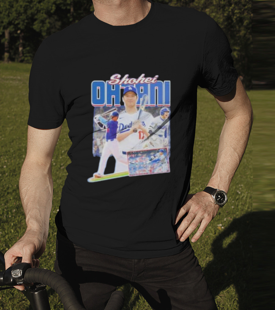Shohei Ohtani Dodgers Baseball Collage T-Shirt