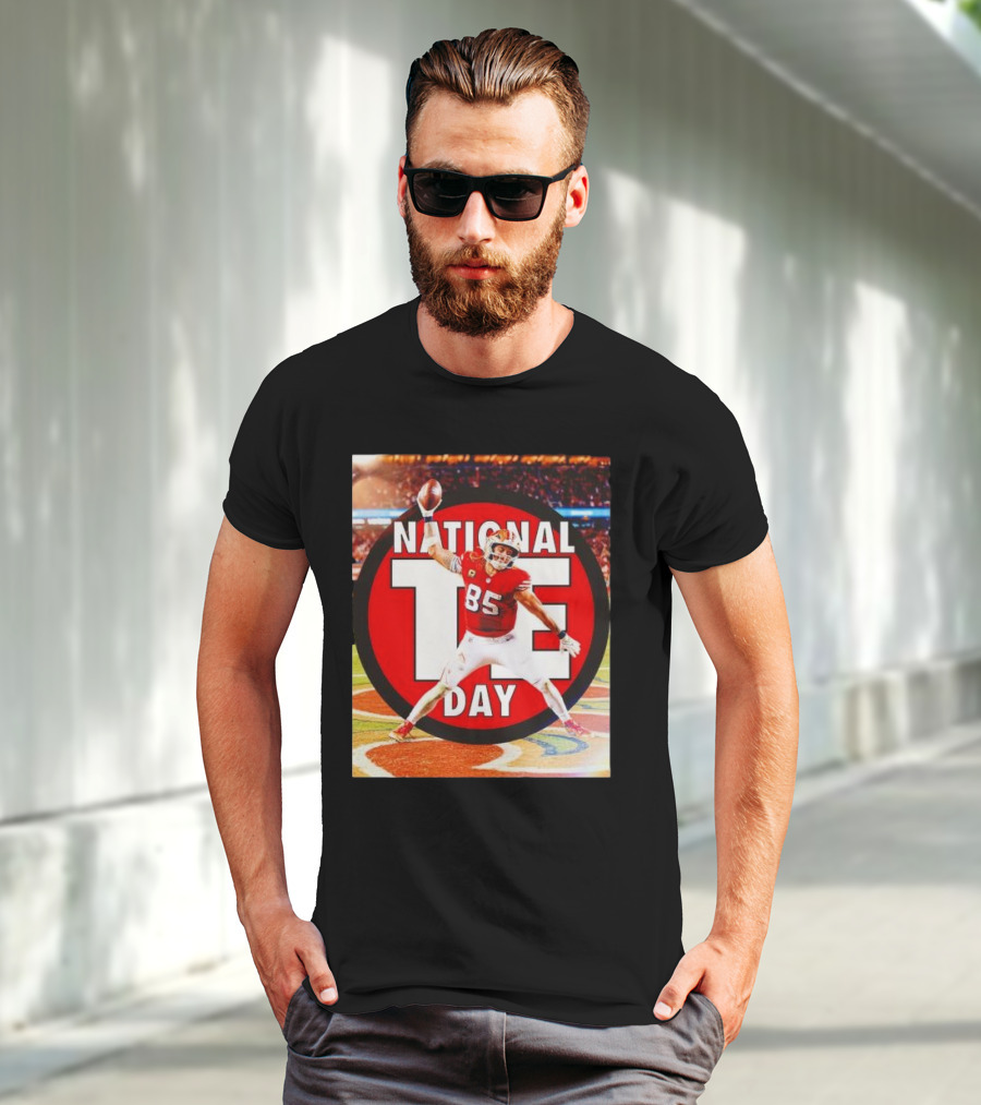 National Tight Ends Day George Kittle 85 SF 49ers Game T-Shirt