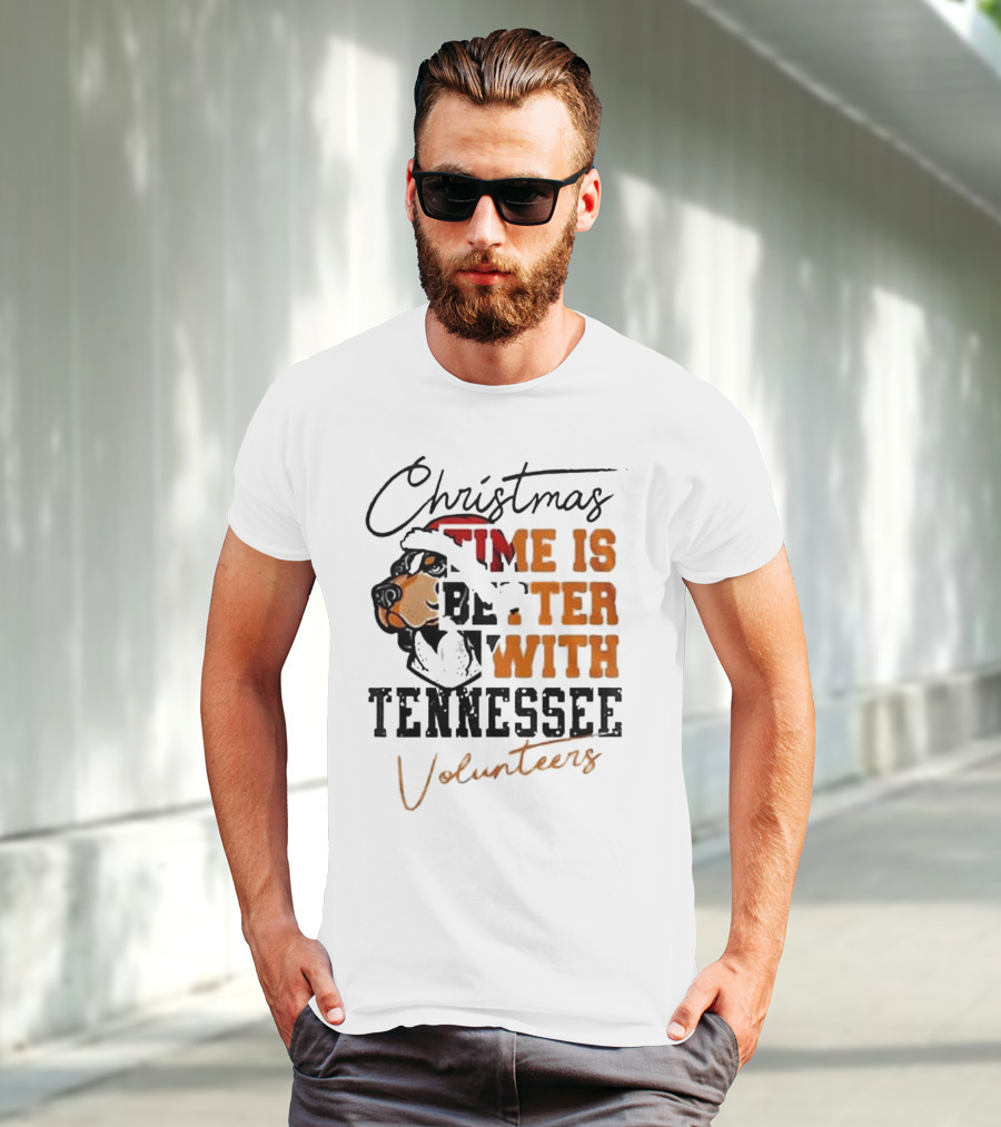 Christmas Time Is Better With Tennessee Volunteers T-Shirt
