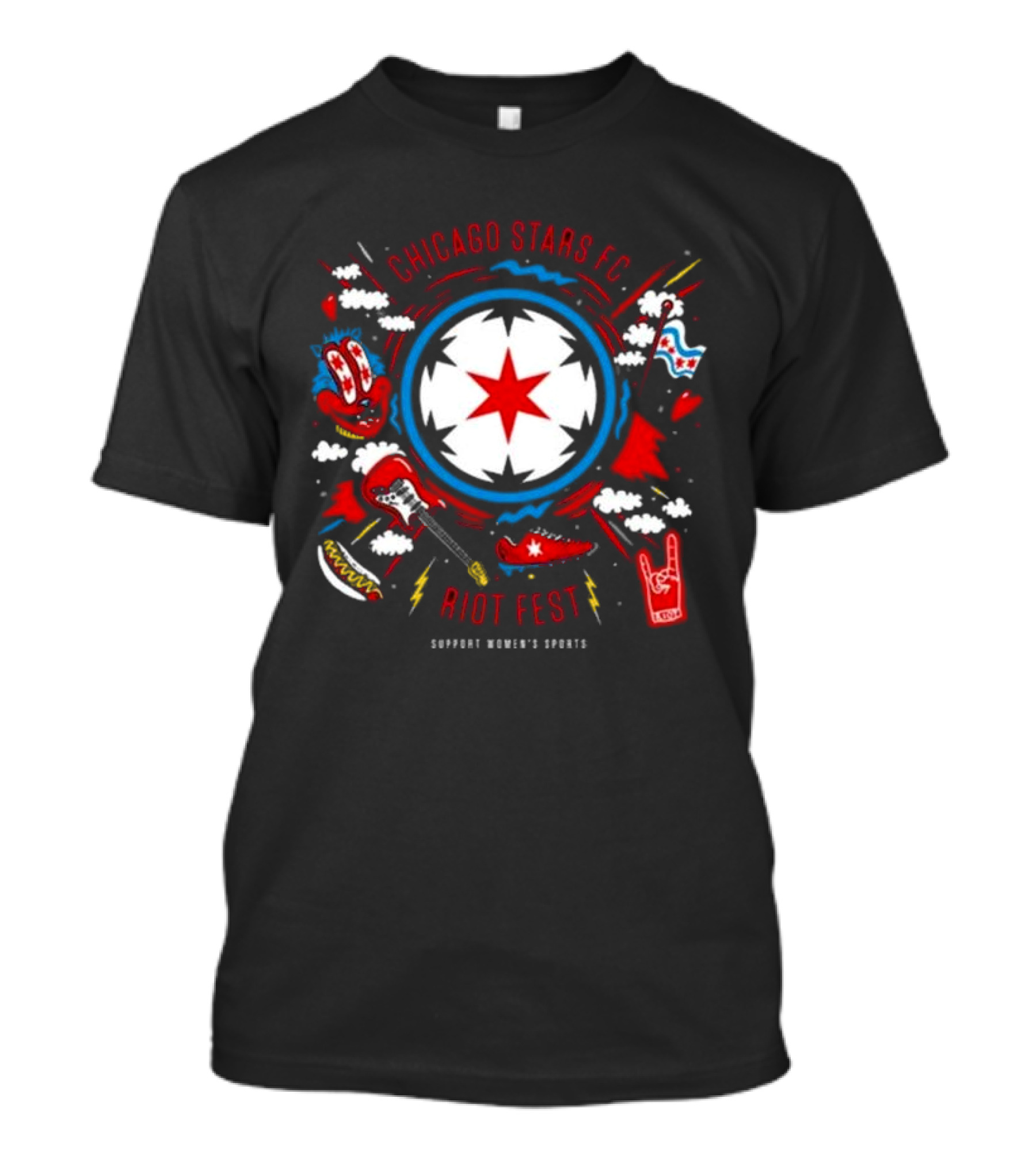 Chicago Stars FC Riot Fest Support Women's Sports T-Shirt