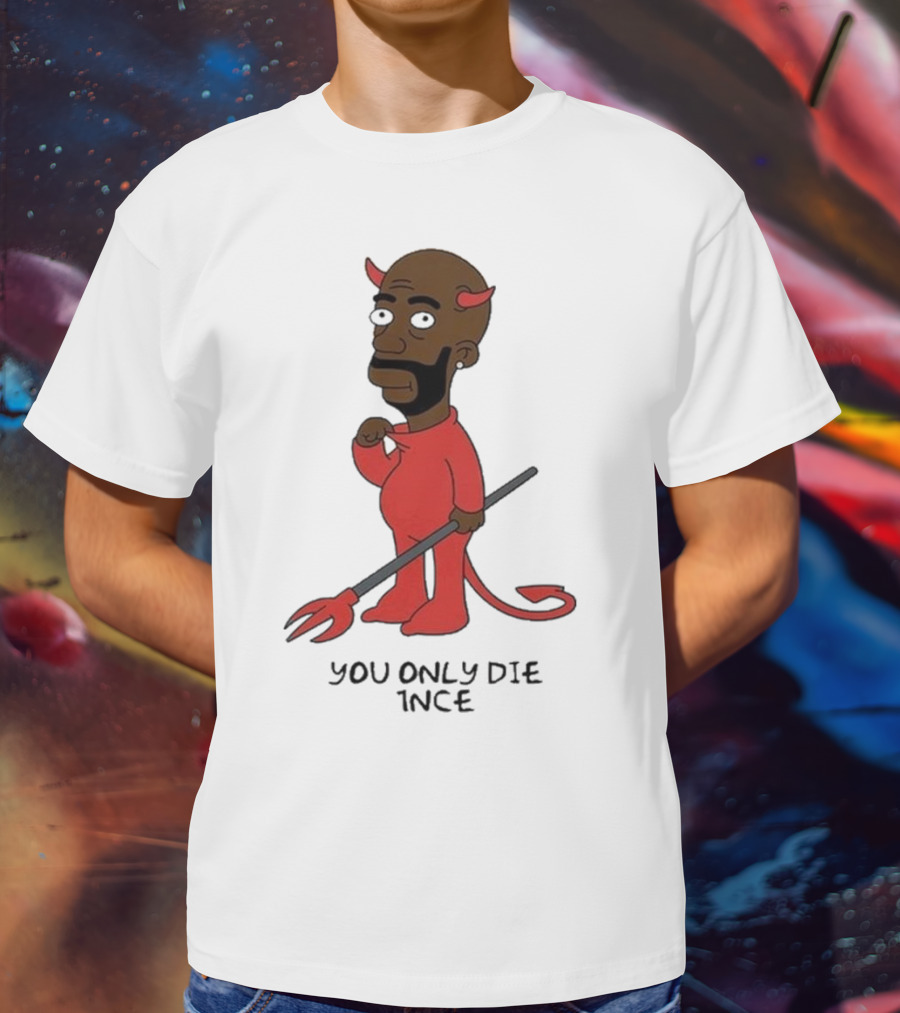 Freddie Gibbs Gibbsons You Only Die 1Nce Devil Cartoon Character T-Shirt