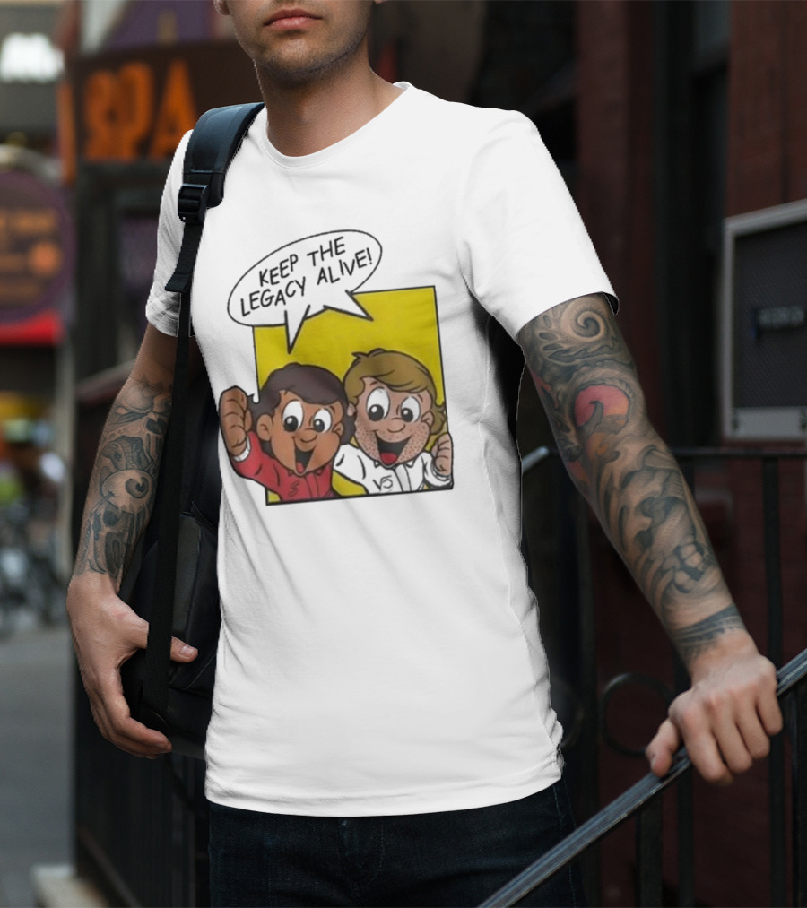 KEEP THE LEGACY ALIVE Boys Characters Speech Bubble T-Shirt