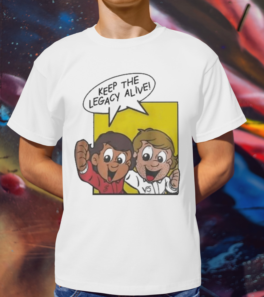 KEEP THE LEGACY ALIVE Boys Characters Speech Bubble T-Shirt
