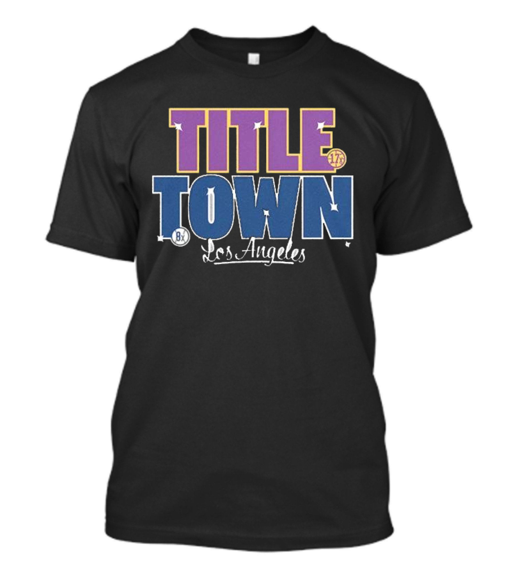 Los Angeles Dodgers 17x 8x Title Town T-Shirt