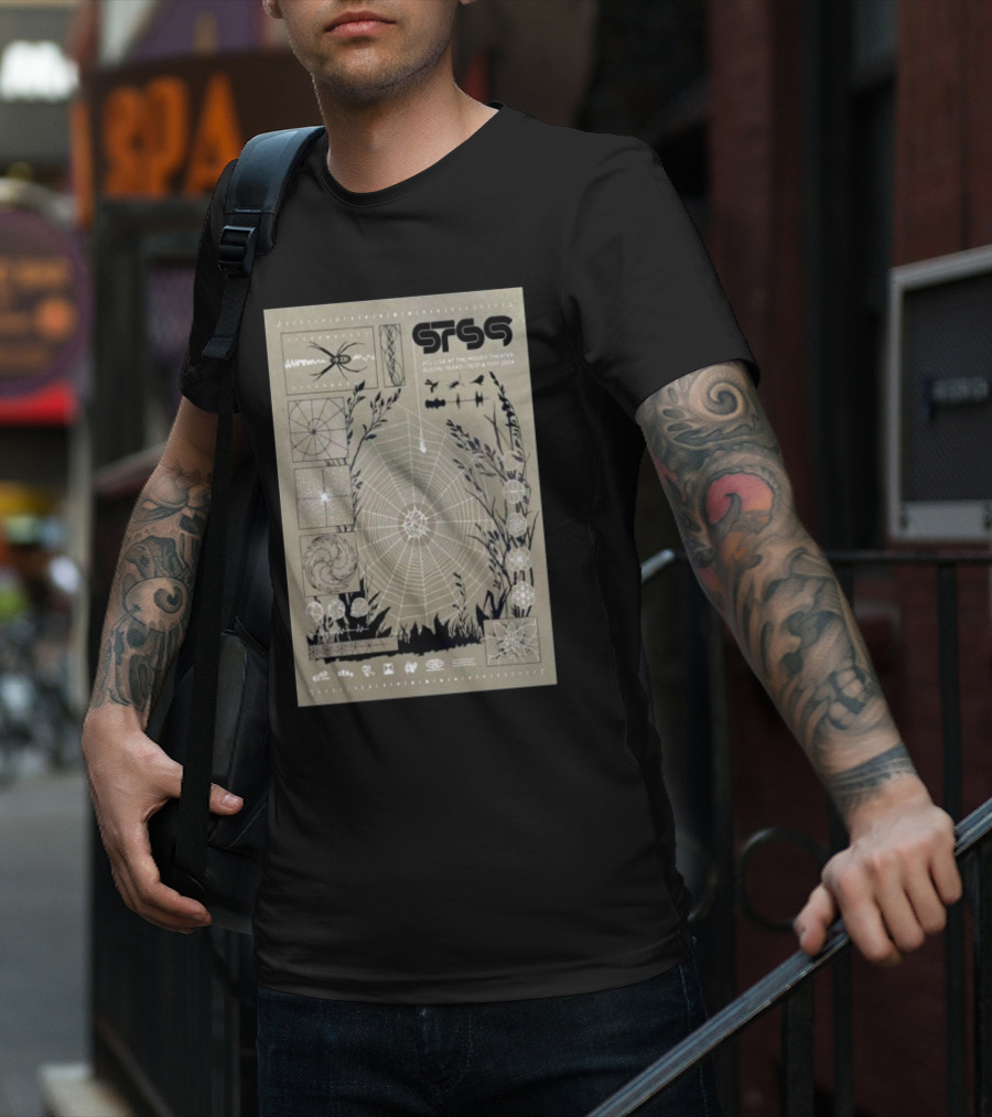 STS9 ACL Live At Moody Theater Austin Texas Spider Web Imagery October 31 November 1 T-Shirt